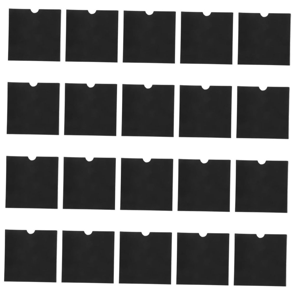 VOSAREA 20pcs Kraft Paper CD DVD Sleeves Storage Envelopes for Disc Protection Lightweight and Sturdy Suitable for Home or Travel