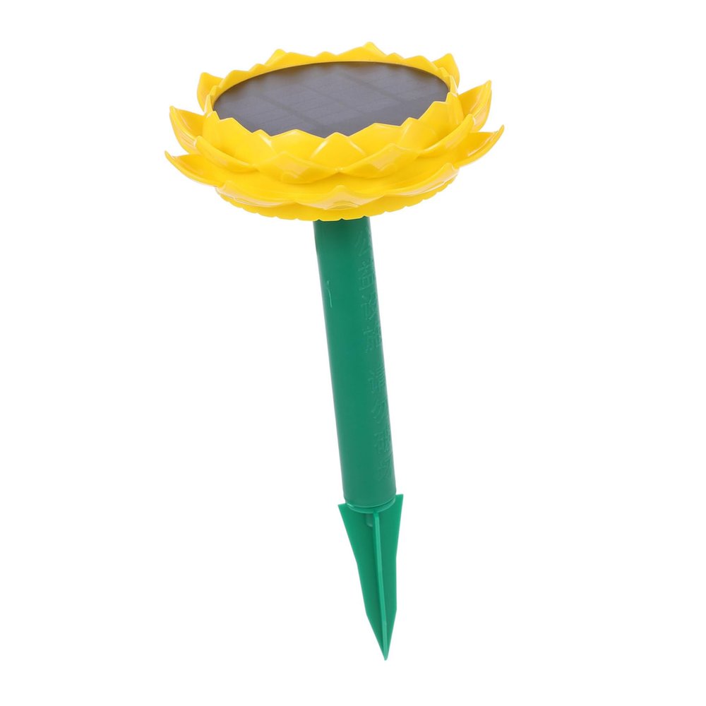 Mipcase 1pc Lotus Solar-Powered Wireless Outdoor Garden Courtyard Music Player
