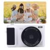 4K Digital Camera for Photography, with 3 180 Flip Screen, 16X Zoom, Digital Zoom Point and Shoot Camara, Compact Vlog Travel Camara, for Beginner (White) view 3
