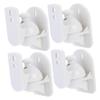 DOITOOL 4Pcs Adjustable Rotating Speaker Wall Mounts for Satellite Surround Sound Compatible Speakers for Home Theater Setup Black view 1