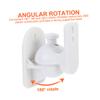 DOITOOL 4Pcs Adjustable Rotating Speaker Wall Mounts for Satellite Surround Sound Compatible Speakers for Home Theater Setup Black view 4