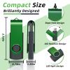 10 Pack 32GB USB Flash Drive,XUANREG USB 2.0 Thumb Drives Bulk Drive Memory Stick with Sticker Paper and Lanyards, Bulk USB Drives Green view 4