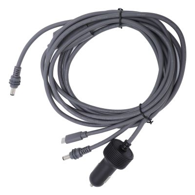 Serounder 3 in 1 Satellite Replacement Cable, IP68 Satellite Replacement Cable, 18AWG Satellite Dish DC Car Charger Power Adapter for Car RV Truck (5m)