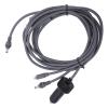 Serounder 3 in 1 Satellite Replacement Cable, IP68 Satellite Replacement Cable, 18AWG Satellite Dish DC Car Charger Power Adapter for Car RV Truck (5m) view 1