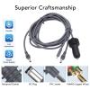 Serounder 3 in 1 Satellite Replacement Cable, IP68 Satellite Replacement Cable, 18AWG Satellite Dish DC Car Charger Power Adapter for Car RV Truck (5m) view 2
