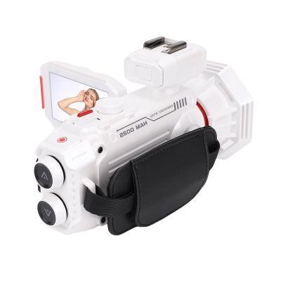 53MP Digital Camera with 3 Inch Display, 4K WiFi Portable Camcorder for Photography and Video, AF Lens Handheld Camera with 50X Digital Zoom Autofocus and Flash (Ivory White)