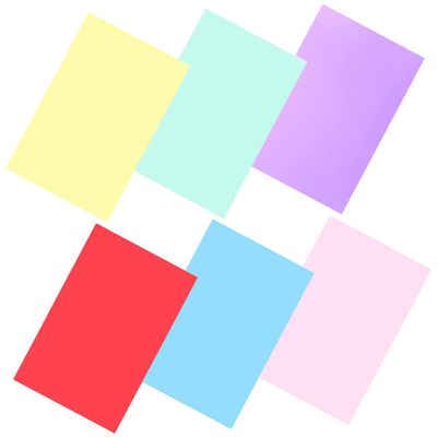 TEHAUX 6Pcs Light Gel Filters for Photo Lighting Color Correction Sheets Transparent Film for Dramatic Effects Color Mixing and Theatrical Lighting