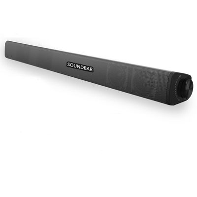 Portable Soundbar for TV/PC, Outdoor/Indoor Wired & Wireless Bluetooth 5.0 Speaker with Remote Control and Optical Cable, 30W Home Theater Sound bar with Built-in Subwoofers for Projector