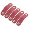 KALLORY 5pcs Artificial Leather Headphone Cable Storage Buckle Cable Ties Straps Cord Holders Charger Organizer Management Straps for Home Office Travel view 1