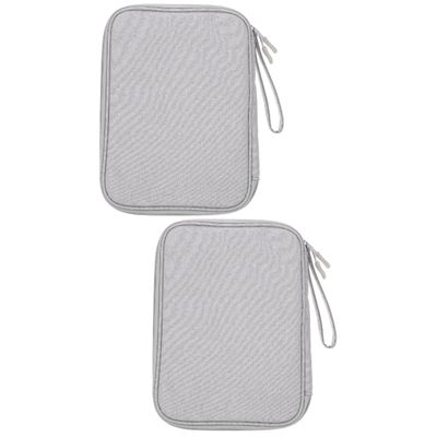 balacoo 2pcs Cable Organizer Bag Double Layers Electronics Case Charger Organizer for Portable Devices