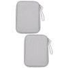 balacoo 2pcs Cable Organizer Bag Double Layers Electronics Case Charger Organizer for Portable Devices view 1