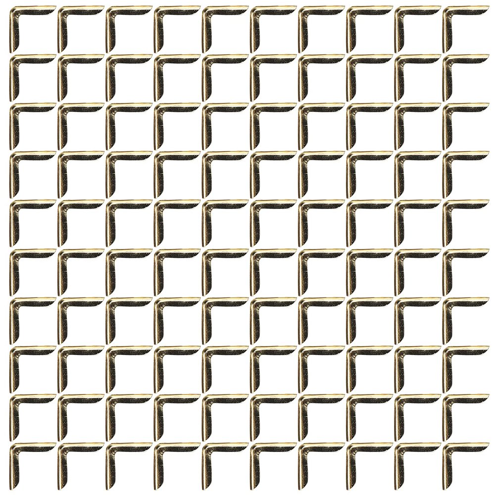 100Pcs Book Corner Protector Aluminum Alloy Album Decorative Accessory