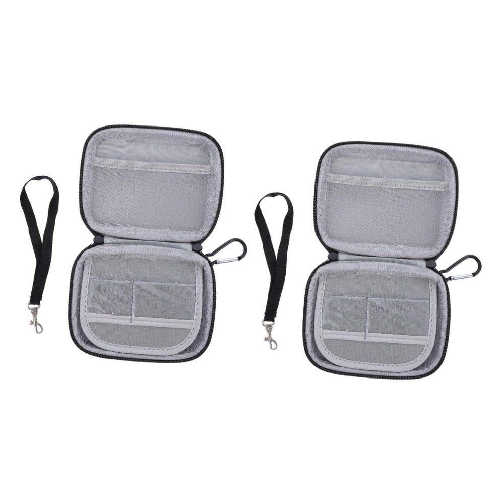 balacoo 2pcs Bag Organizer Storage for Power Bank Electronics Earphones Portable Travel Storage Bag