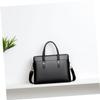 balacoo Men's Cow Leather Briefcase Laptop Bag Business Bag Large Compartment for Documents Books view 4