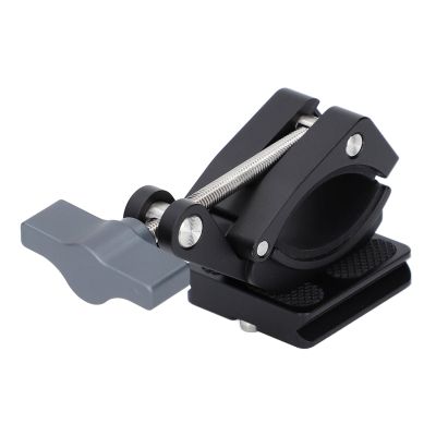 Aluminum Alloy Photography Pipe Clamps, Universal Bracket Tube Clamp with Plate, for Arca Light Stand Holders, Use for Cycling Handles, Tripod Poles