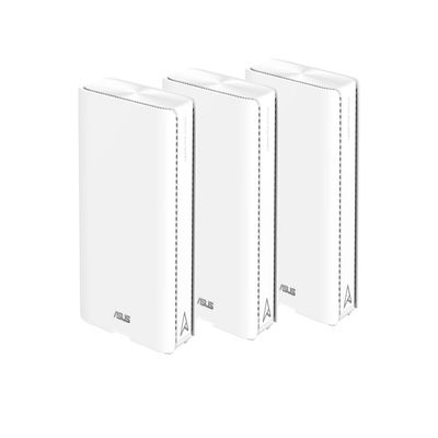 ASUS ASUS - ZenWiFi BE30000 WiFi 7 Quad-Band Mesh Router (3-Pack) - White (Renewed)
