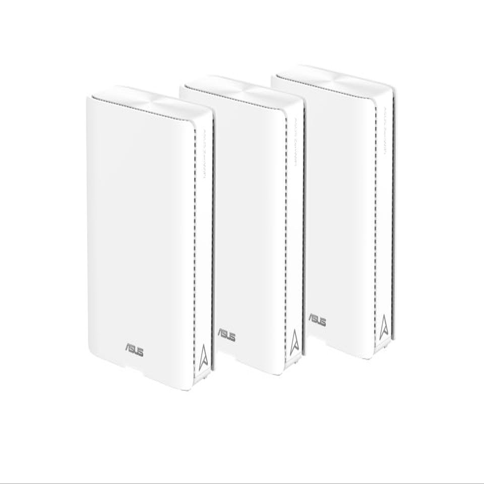ASUS ASUS - ZenWiFi BE30000 WiFi 7 Quad-Band Mesh Router (3-Pack) - White (Renewed)