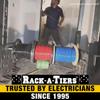 Rack-A-Tiers 2.0 Wire Dispenser Cable Reel Rack, Electrician Wire Spool Caddy, Multi Reel Wire Dispenser, Spool Rack, 300 lb Capacity (#11480) view 2