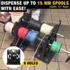 Rack-A-Tiers 2.0 Wire Dispenser Cable Reel Rack, Electrician Wire Spool Caddy, Multi Reel Wire Dispenser, Spool Rack, 300 lb Capacity (#11480) view 3