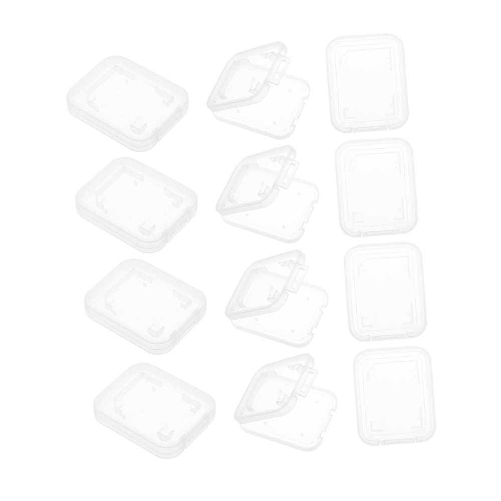 Tofficu 20pcs Memory Card Storage Box Case Holder Retro Card Organizer for Cameras Lightweight and Portable from Dirt and Water for Travel and Everyday Use