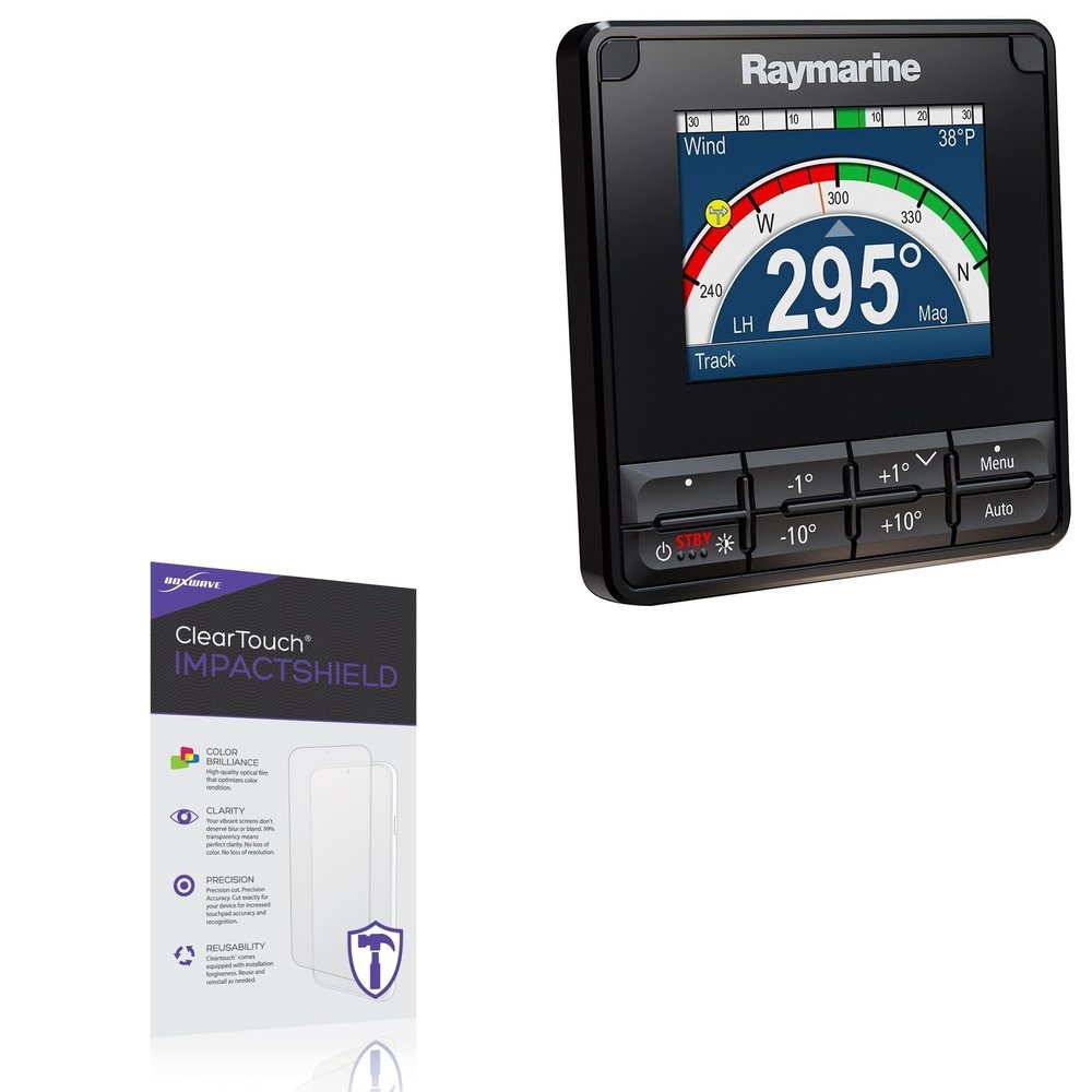 BoxWave Screen Protector Compatible with Raymarine P70s - ClearTouch ImpactShield (2-Pack), Impenetrable Screen Protector Flexible Film