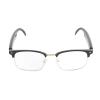 AI Translator Glasses, Efficient Smart Music Glasses Anti Blue Lens Lightweight for Business (Gold) view 1
