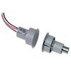 1076-G Recessed Steel Door Magnetic Contact with Wire Leads, 1" Diameter, SPDT, 1/2" Gap Size, Single Pole-Double Throw, Gray view 1