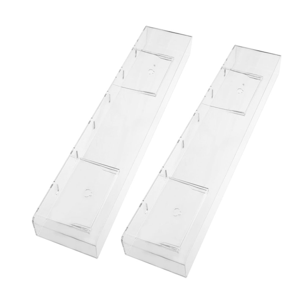 HOLIDYOYO 2pcs Vinyl Record Display Shelf Wall-mounted Cd Organizer Stand Acrylic Record Holder Easy to Install for Collectors Decor