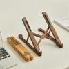 mengli-99 Laptop Stand Wood Laptop Stand for Desk, Foldable Height Adjustable Laptop Cooling Rise Stand Notebook Holder(Khaki) view 3