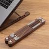 mengli-99 Laptop Stand Wood Laptop Stand for Desk, Foldable Height Adjustable Laptop Cooling Rise Stand Notebook Holder(Khaki) view 4