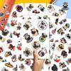100pcs Pug Stickers - Kawaii Dog Sticker for Adults, Phone Waterproof Decals for Water Bottles Laptop Luggage Computer Scrapbooking Teens Adult Girls Kids Funny Party Birthday Decorations view 3