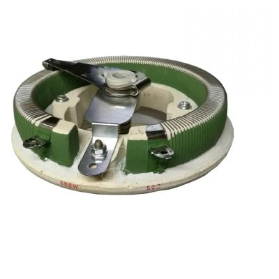 500W Ceramic Disk Variable Resistor BC1-500W Adjustable Wirewound Rheostat High Precision Sliding Resistance for Circuit Balancing and Blower Motor Control