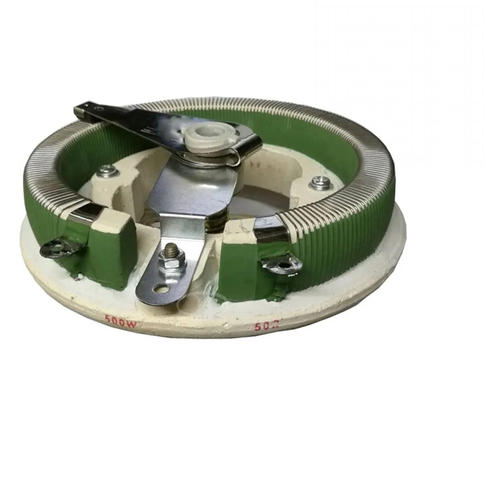 500W Ceramic Disk Variable Resistor BC1-500W Adjustable Wirewound Rheostat High Precision Sliding Resistance for Circuit Balancing and Blower Motor Control