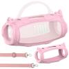 JCHPINE Silicone Case for JBL Charge 6 Portable Speaker, Protective Cover for JBL Charge 6 Pro AI Sound Speaker Accessories (Pink Case) view 1