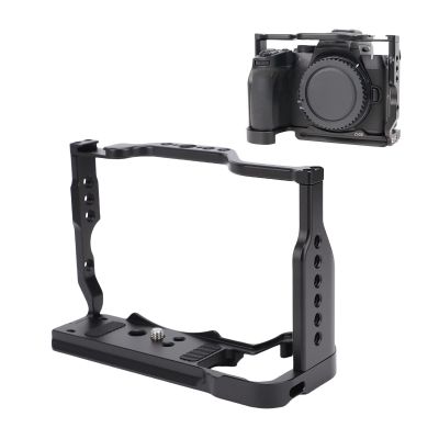 Z50II Camera Cage, Arca Swiss 38mm Quick Release Base, Flip Screen Access, Multi Device Mounting, Non Slip CNC Aluminum for Photography & Vlogging