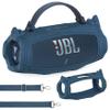 JCHPINE Silicone Case for JBL Charge 6 Portable Speaker, Protective Cover for JBL Charge 6 Pro AI Sound Speaker Accessories (Blue Case) view 1