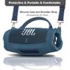 JCHPINE Silicone Case for JBL Charge 6 Portable Speaker, Protective Cover for JBL Charge 6 Pro AI Sound Speaker Accessories (Blue Case) view 3