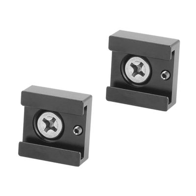 TEHAUX Cold Shoe Light Adapter Extension Aluminum Alloy Mount 1/4 Screw for Camera Rig