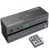 D3LX0Z1 10 Port HDMI KVM Switch EDID Simulation,USB 3.0 Switch for 10 Computers Share 1 Monitor + 4 USB Devices with Audio(KCEVE 1001) view 2