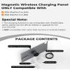 KU XIU Magnetic Wireless Charging Panle for iPad Pro 11'' M4/M5 Only, Aluminum Alloy Panle for 17mm Ball Head with 2M USB-C Cable, Wirder Compatibility Various Tablet Mount [Arm/Stand Not Included] view 3
