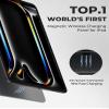 KU XIU Magnetic Wireless Charging Panle for iPad Pro 11'' M4/M5 Only, Aluminum Alloy Panle for 17mm Ball Head with 2M USB-C Cable, Wirder Compatibility Various Tablet Mount [Arm/Stand Not Included] view 4