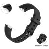 2 Pack Bands for Fitbit Luxe Bands Women Men, Soft Silicone Wristband Replacement Strap for Fitbit Luxe/Luxe Special Edition Fitness Tracker (Black/Black, Large) view 3