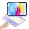 BABG for iPad 10th 11th (A16) Case with Keyboard&iPad Air 11(M4,M3,M2),360Swivel,7 Use Modes,Rainbow Backlight Keyboard for iPad Pro 11(1st/2nd/3rd/4th Gen)&iPad Air 5th/Air 4th- Purple view 1
