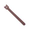 50pcs Releasable Cable Ties Plastics Nylon Hook Loop Wrap Zip Bundle Fastener Straps Detachable T-Type Wire Organizer(Brown,150mm) view 1