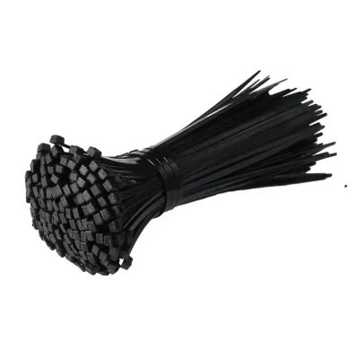 100Pcs Plastic Nylon Cable Ties Self-Locking Cord Ties Straps Adjustable Cables Fastening Loop Home Office Wire Zip Ties(Black,3x100mm)