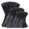 100Pcs Plastic Nylon Cable Ties Self-Locking Cord Ties Straps Adjustable Cables Fastening Loop Home Office Wire Zip Ties(Black,3x100mm) view 2