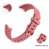 2 Pack Bands for Fitbit Luxe Bands Women Men, Soft Silicone Wristband Replacement Strap for Fitbit Luxe/Luxe Special Edition Fitness Tracker (Coral Red/Yellow, Small) view 3
