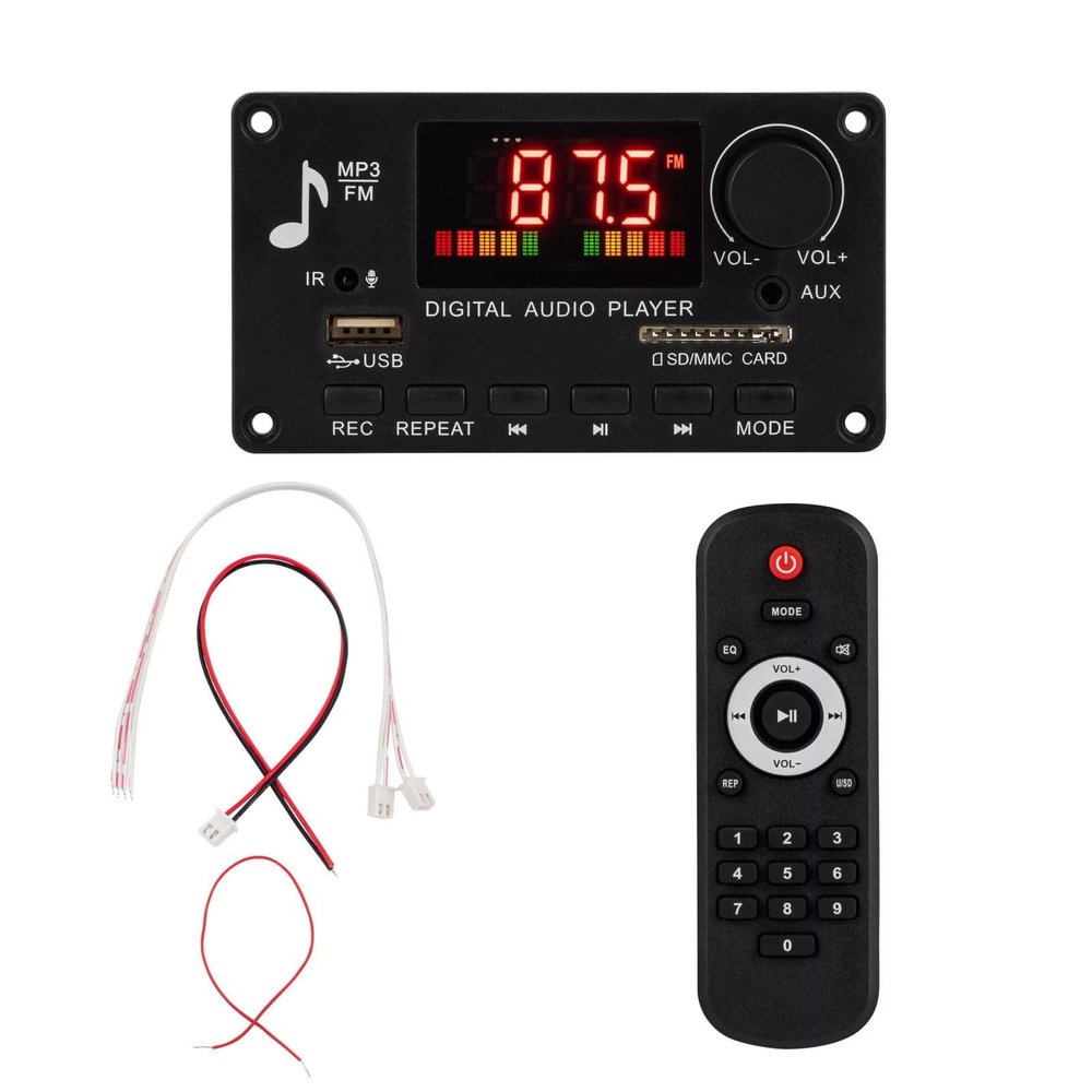 240W BT5.0 Amplifier Decoder Board Lossless MP3 WMA WAV FLAC APE Audio Formats Support MMC SD MMA Storage Card & U-Disk