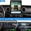 12.1" QLED Radio for Jeep Wrangler JL Unlimited 4xe Upgrade,Fit 2018-2023,8Core CPU,CarPlay Android Auto Ready,Support 4G LTE,Touch Screen Stereo,Support OEM Camera view 2