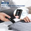 64GB Digital Voice Recorder, Tonnlog 1536Kbps Voice Activated Recorder with Playback, HD Noise Reduction for Lectures Interviews Meetings Classes view 2